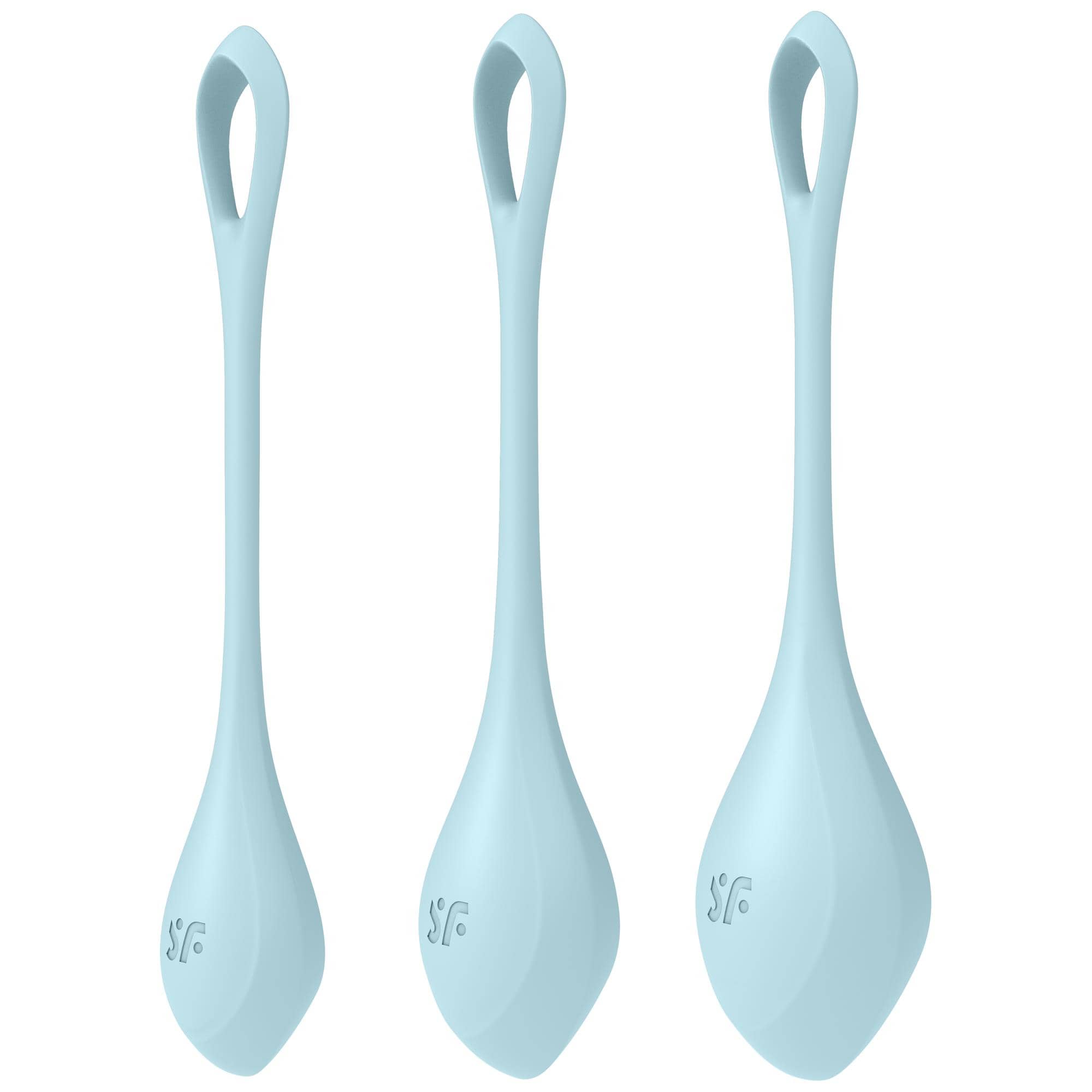 Набор вагинальных шариков Satisfyer Yoni Power 1, белый 9043835 - Satisfyer - Цельнолитые вагинальные шарики - Купить