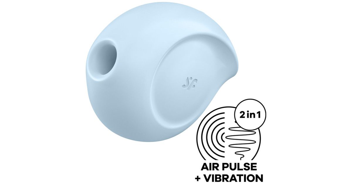 Вакуумный стимулятор клитора с вибрацией Satisfyer Pearl Diver, мятный J2018-273-1 - Satisfyer - Вакуумно-волновые стимуляторы клитора - Купить