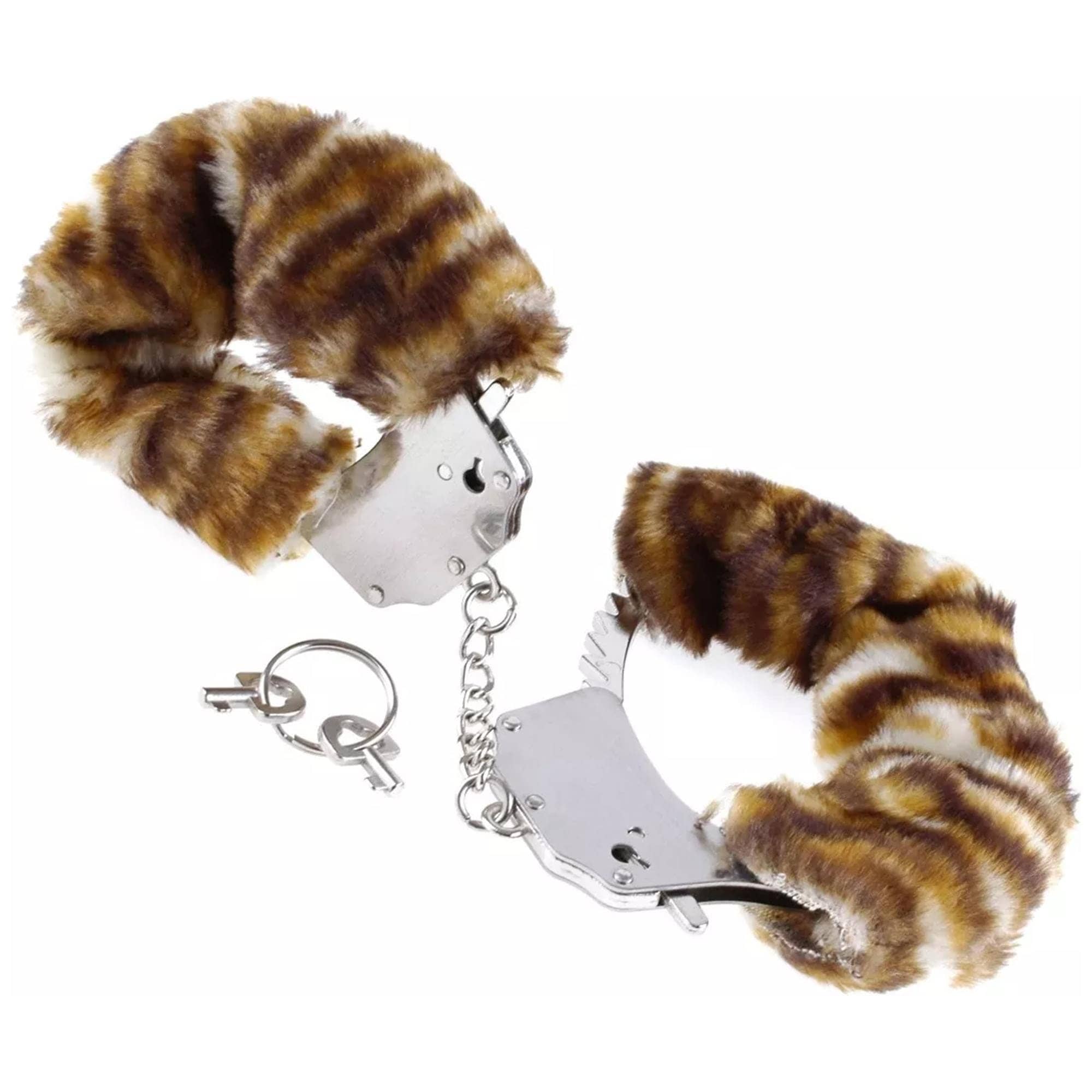 Наручники металлические Pipedream Furry Cuffs с мехом, черные PD3804-23/380423 - PipeDream - Наручники - Купить