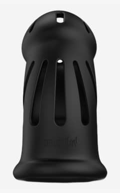 Nyheter Model 27 Ultra Soft Silicone Chastity Cage Black
