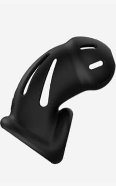 Nyheter Model 27 Ultra Soft Silicone Chastity Cage Black