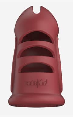 Nyheter Model 28 Ultra Soft Silicone Chastity Cage Red