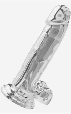 Alla ToyJoy Get Real Clear Dildo with Balls 7 inch
