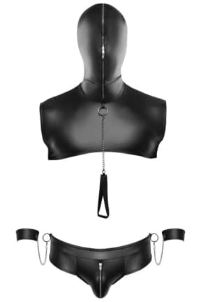 Sexiga Underkläder Bondage Set Matte Black