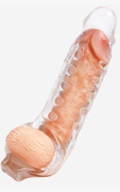 Alla Clear View Studded Penis Extender with Ball Loop