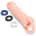 Silicone Realistic Penis Extender with Ball Loop Flesh