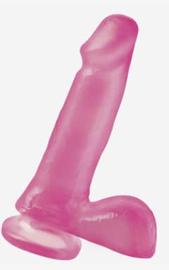 Black Friday Basix Rubber 6 Inch Dong With Suction Cup Pink