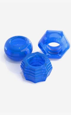 Nyheter Classix Deluxe Cock Ring Set Blue