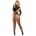 Bodystocking With Cut Out Teddy Black