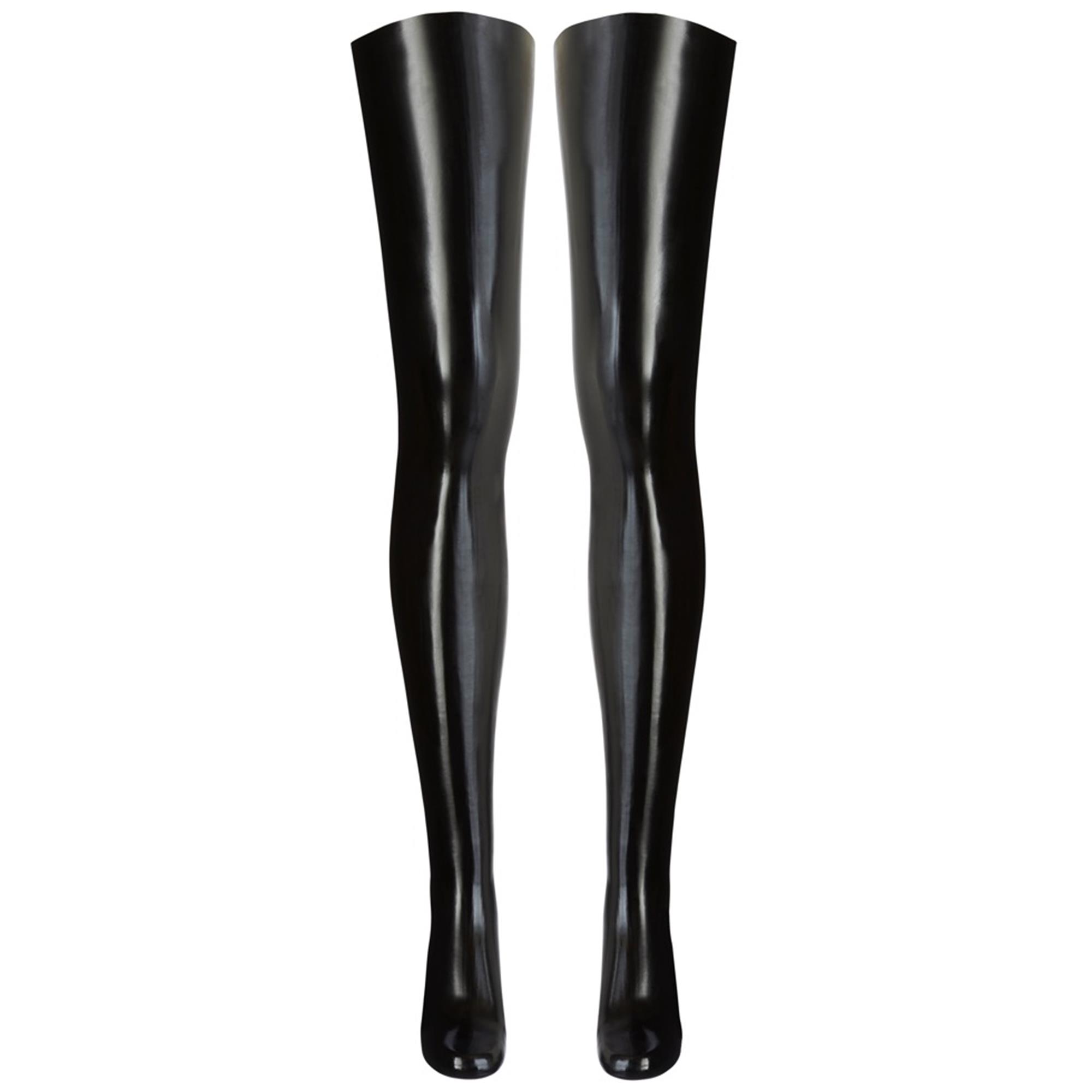 Black Latex Stockings XXL